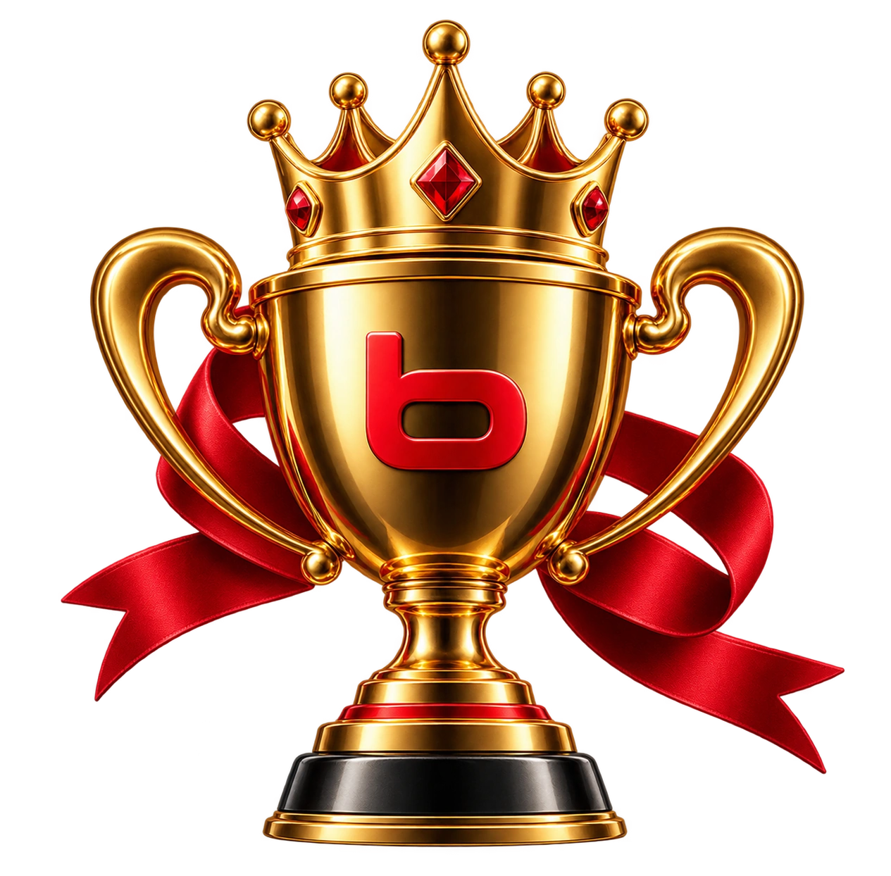 Golden Bodog tournament trophy with crown